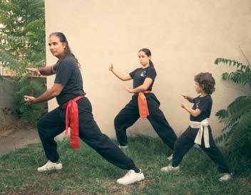 Buddha Zhen in Tujunga backyard 2003