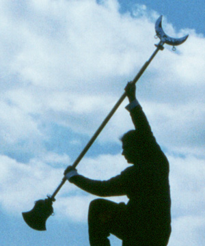 Buddha Zhen and his Shaolin Monk Spade