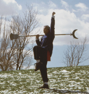 Buddha Zhen and his Shaolin Monk Spade