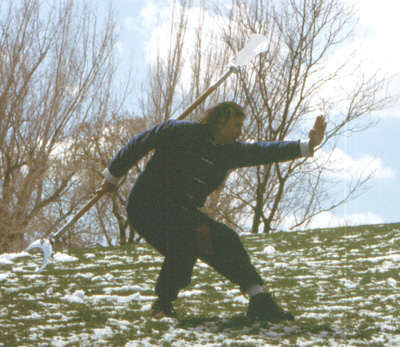 Buddha Zhen and his Shaolin Monk Spade